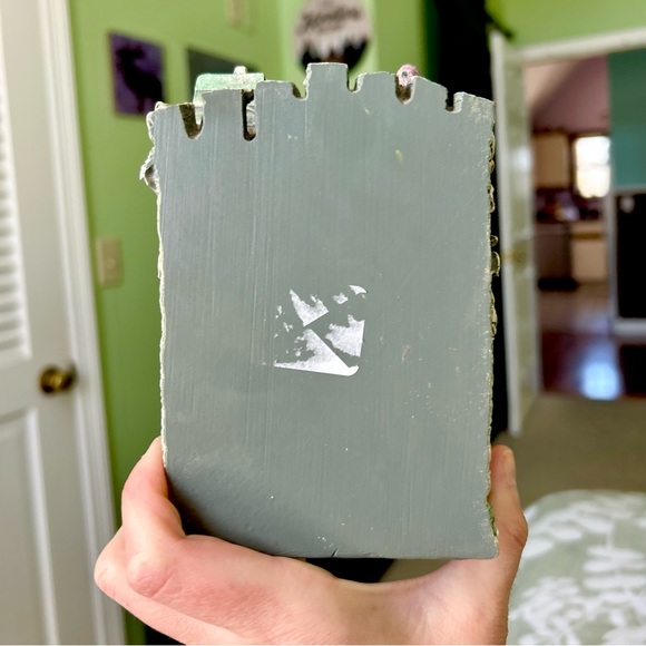 Vintage Cottagecore Cabin Bird Moon Whimsical Magical Bird Tree House Fairy Art - Picture 7 of 9